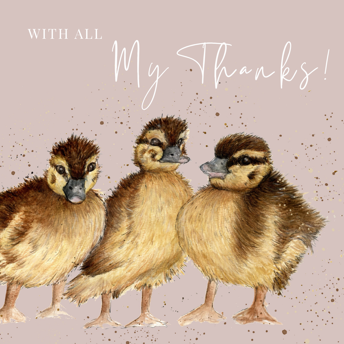 With All My Thanks Card