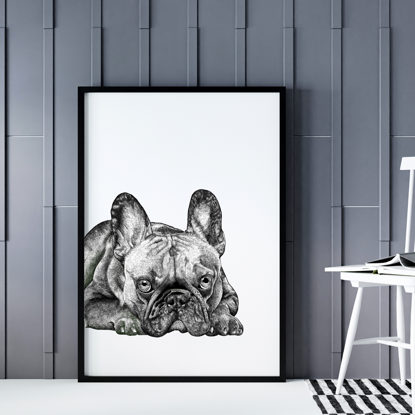 Frenchie Dog Print