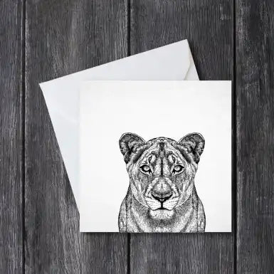 Lioness Greeting Card