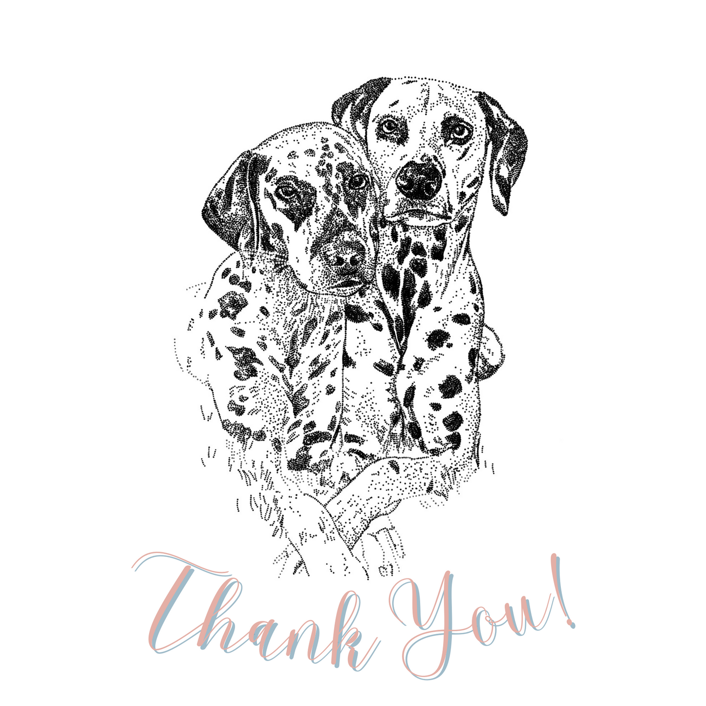 Dalmatian Thank You Card
