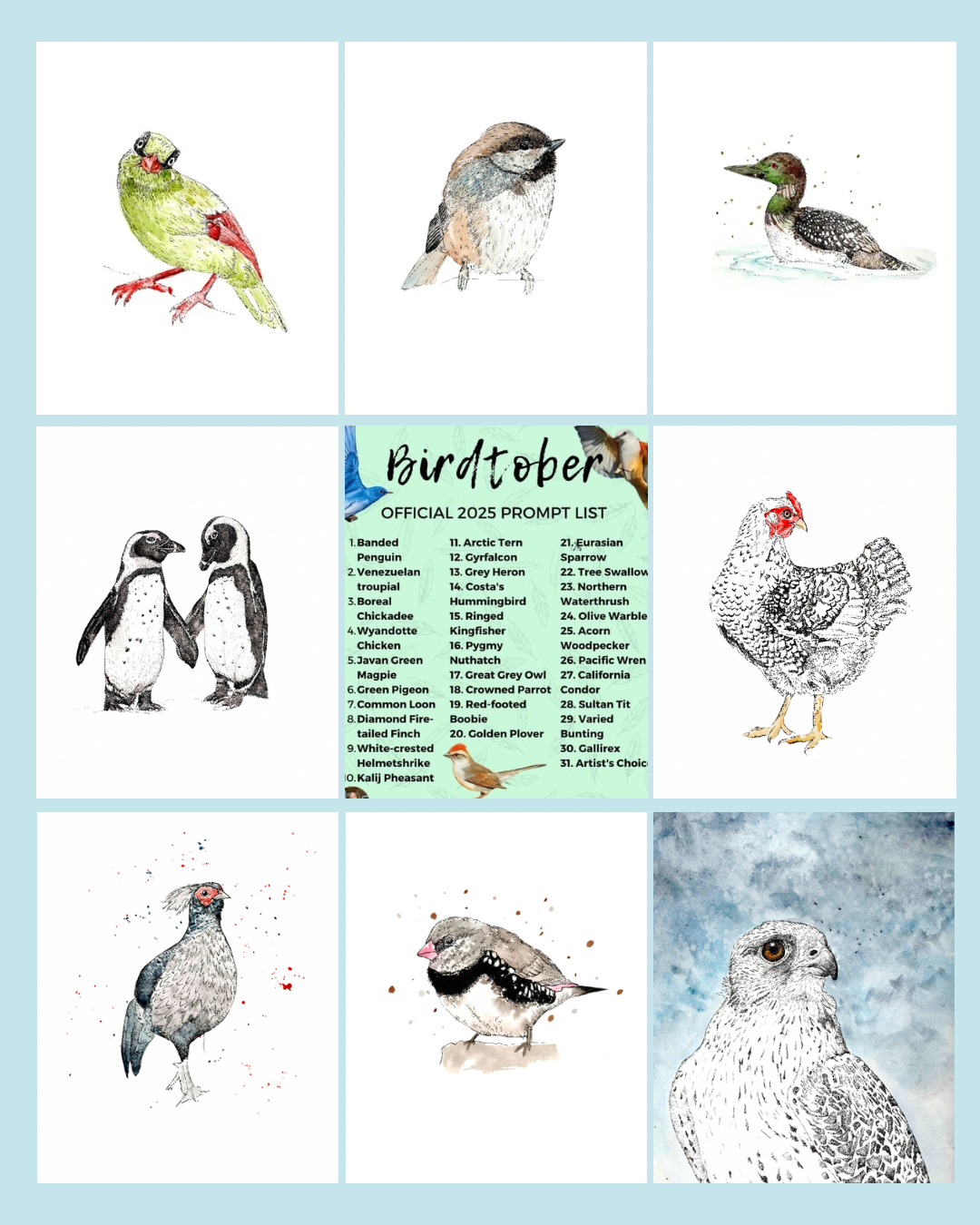 Bitdtober Art Prints *Limited Prints*