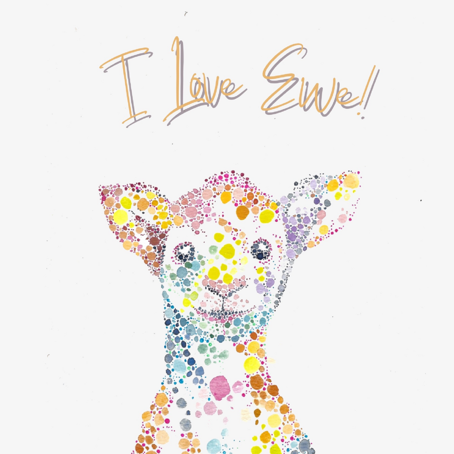 I Love Ewe Greeting Card