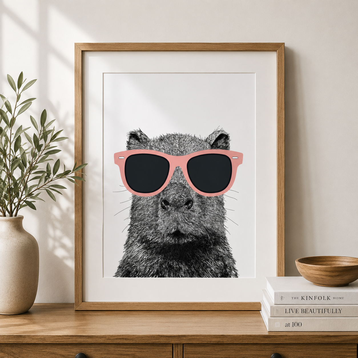 Capybara Art Print