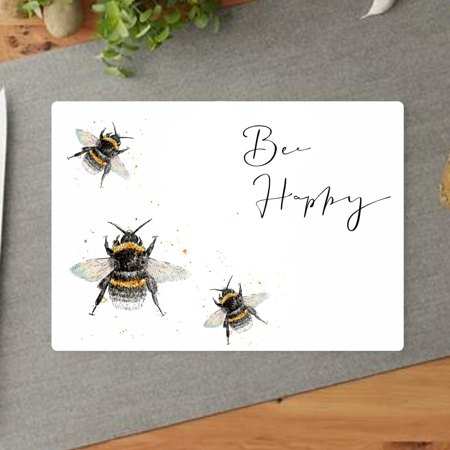 Bee Happy Decorative Chopping Board