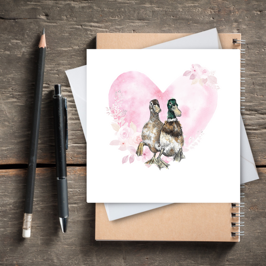 Ducks In Love Card