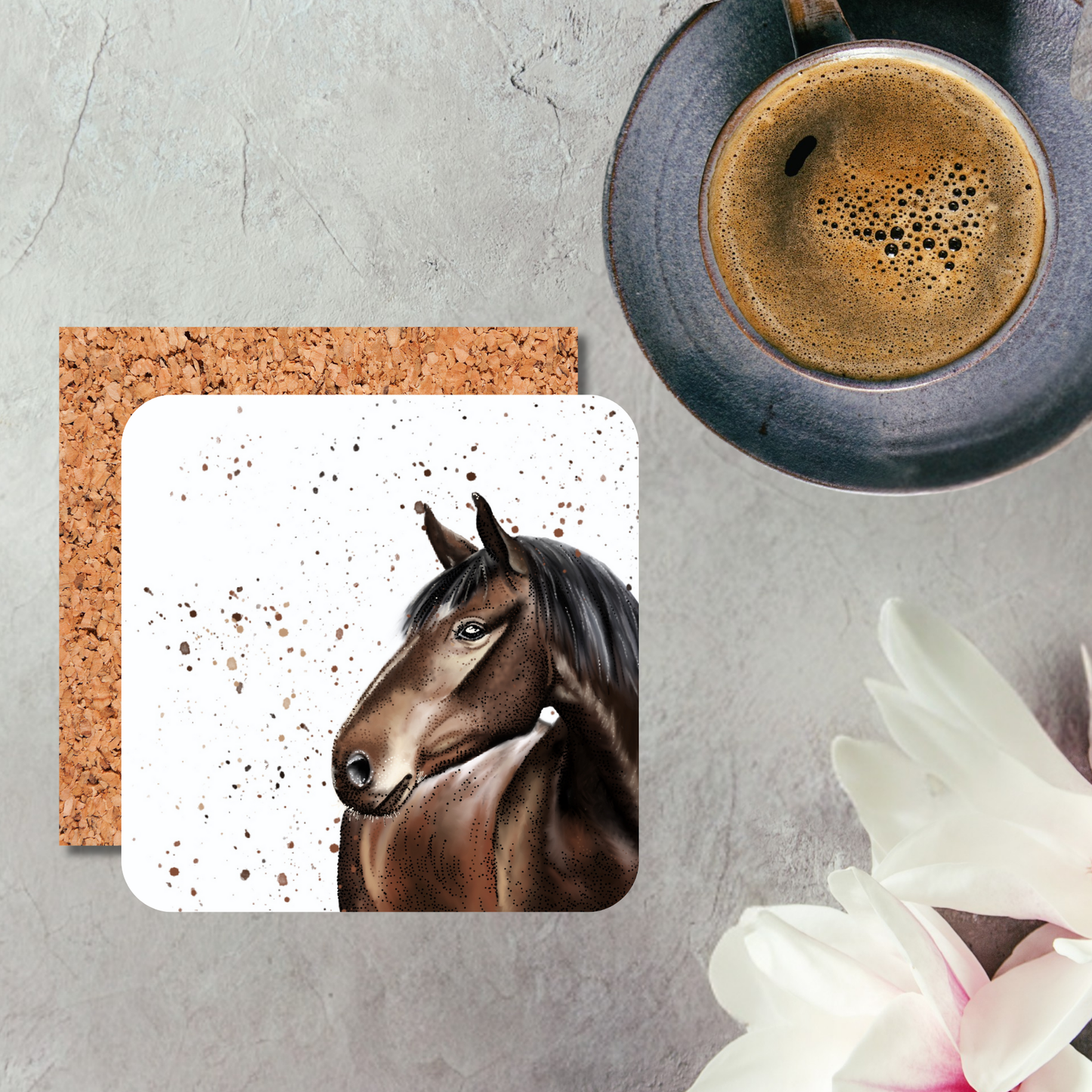 Watercolour Horse Coaster