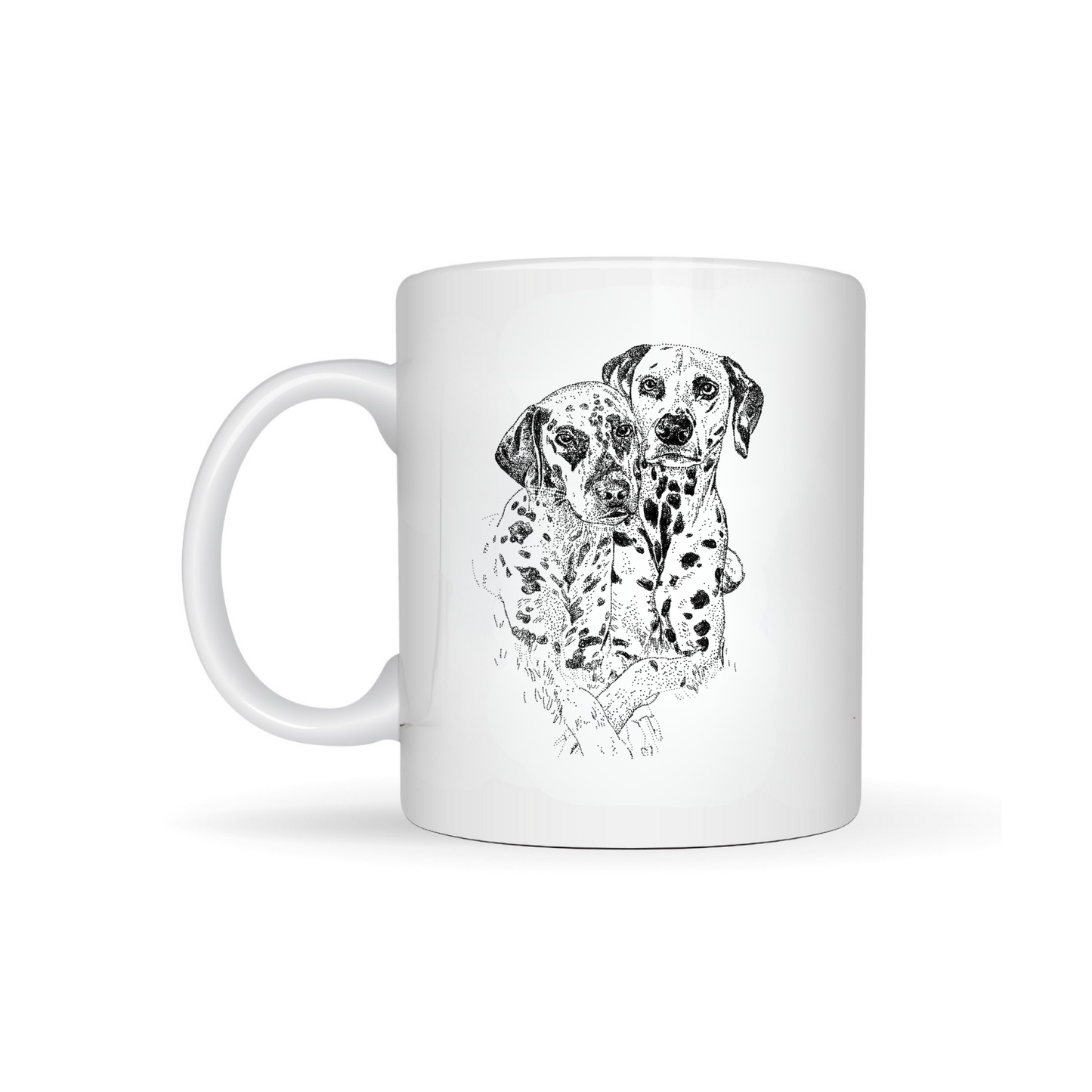 Pair of Dalmatians Bone China Mug