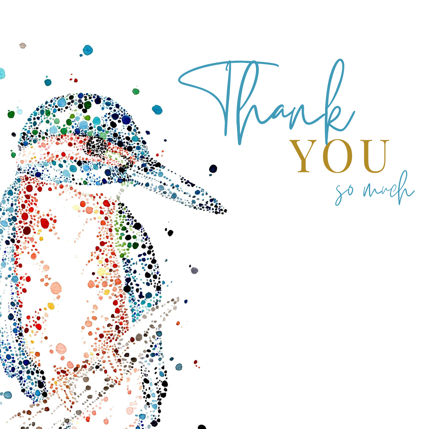 Thank You Kingfisher Card