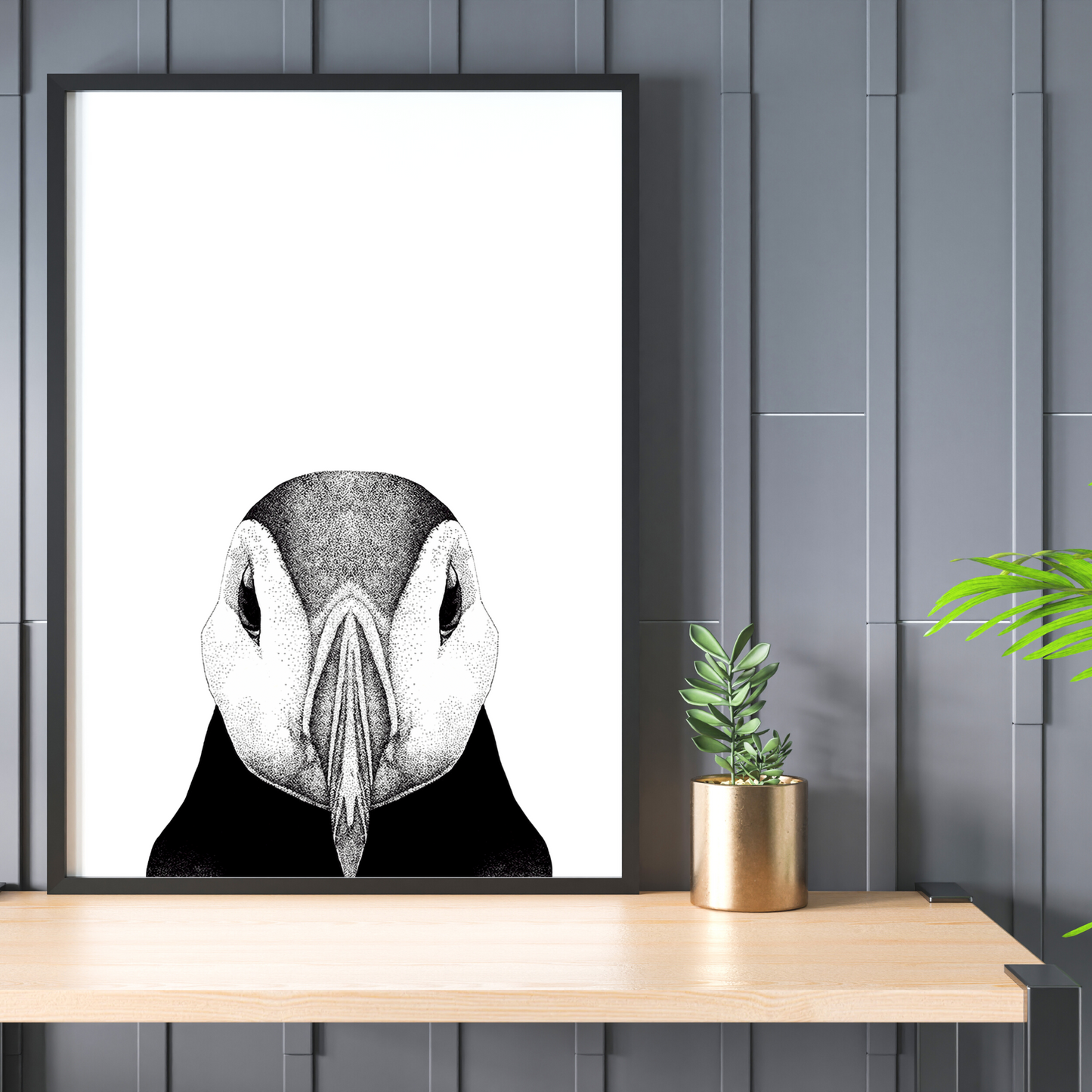 Whimsical Wildlife 3-Piece Art Print Set: Cow, Puffin, and Owl