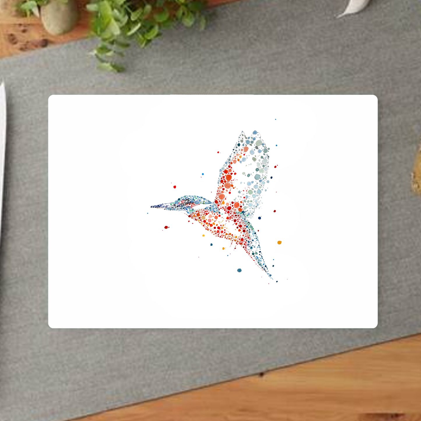 Kingfisher In Flight Decorative Chopping Board