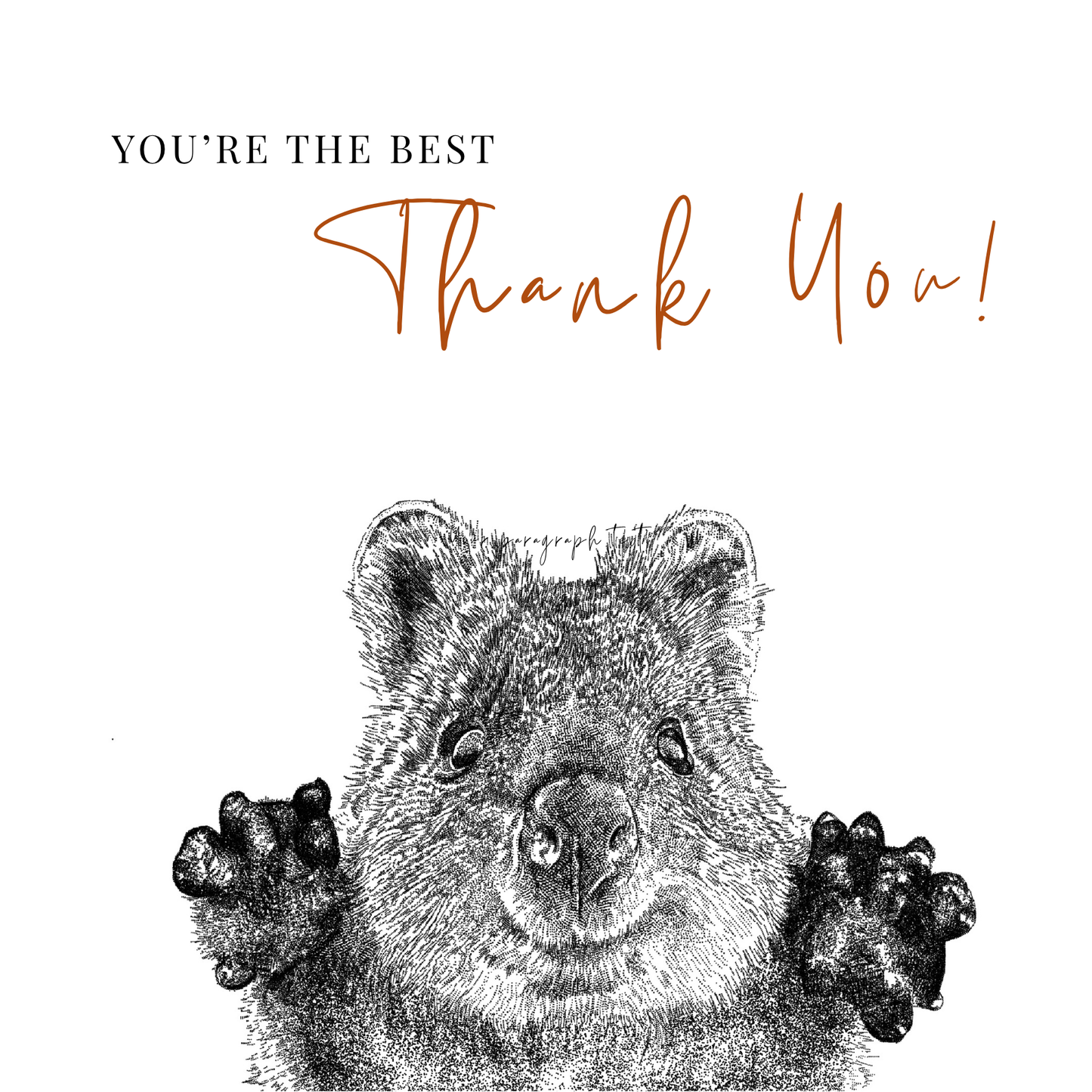 You’re The Best Thank You Card