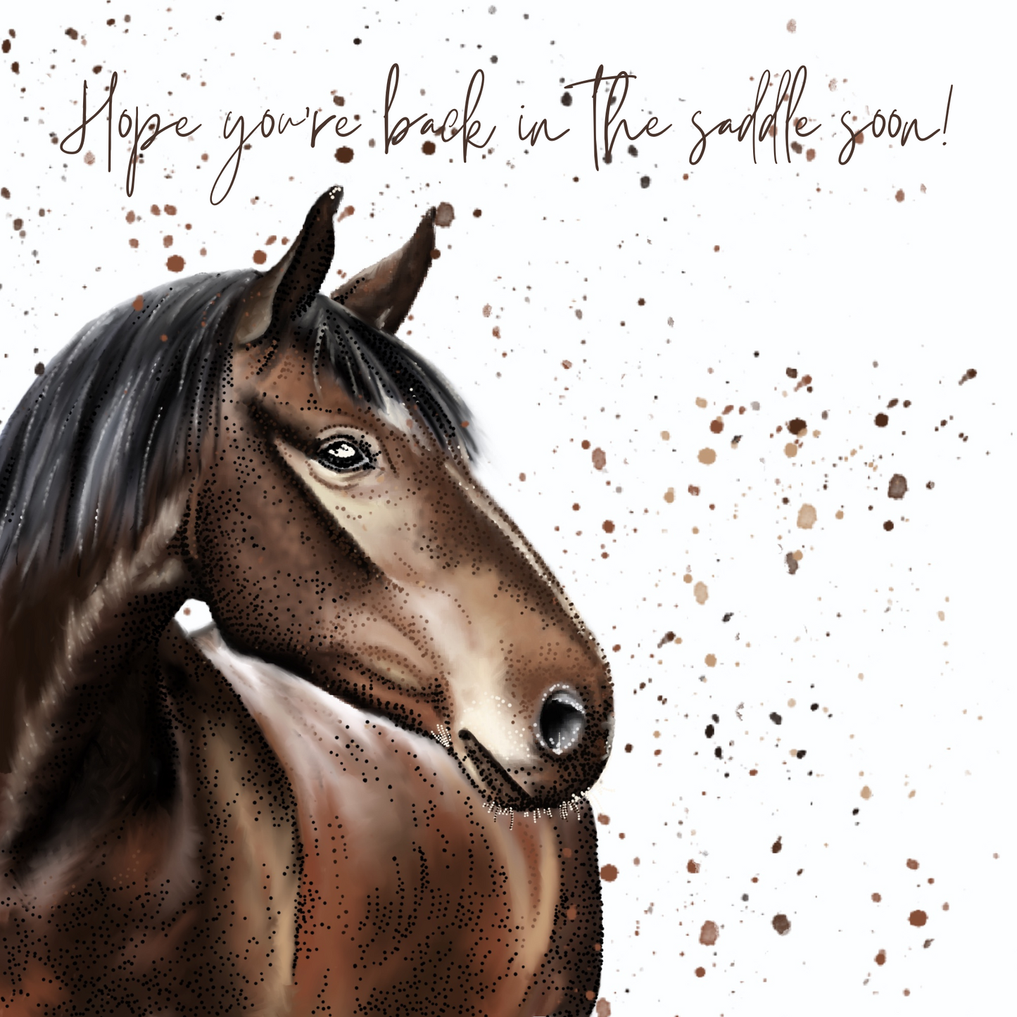 Back In The Saddle Soon Card