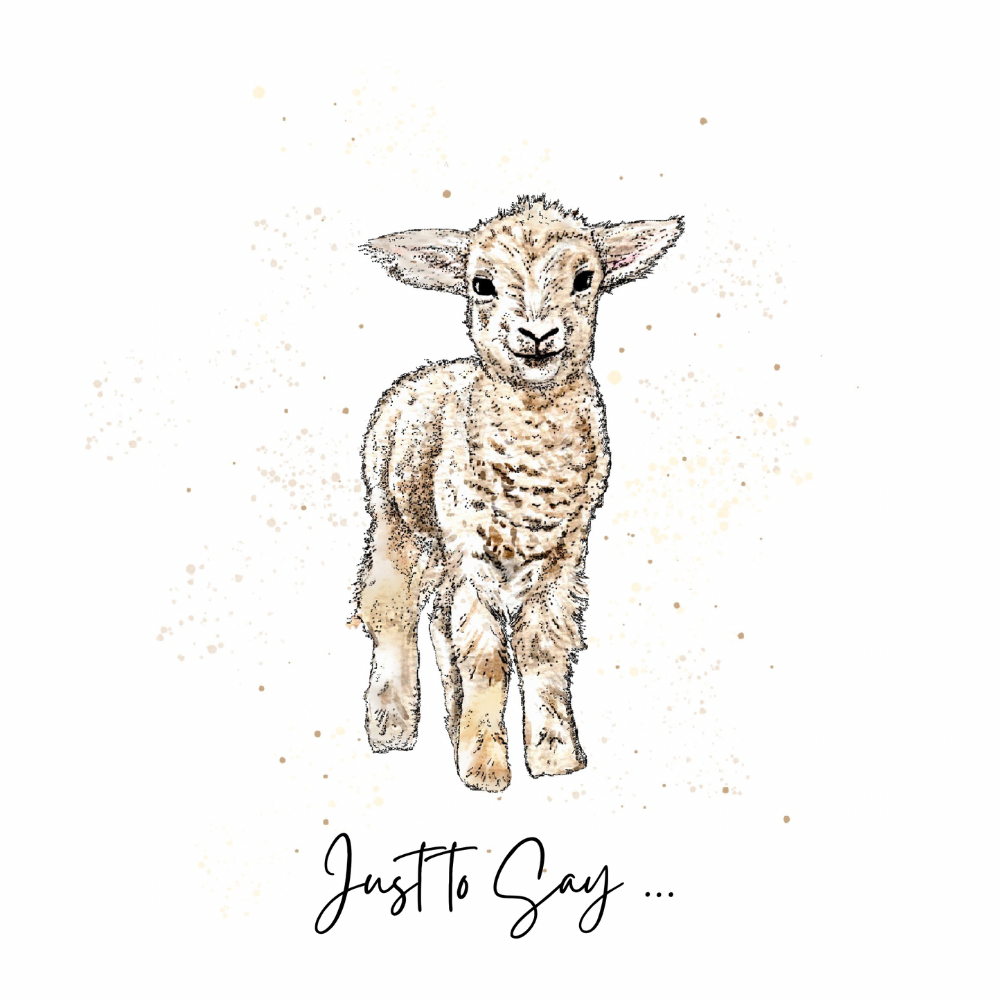 Just to Say, Lamb Card