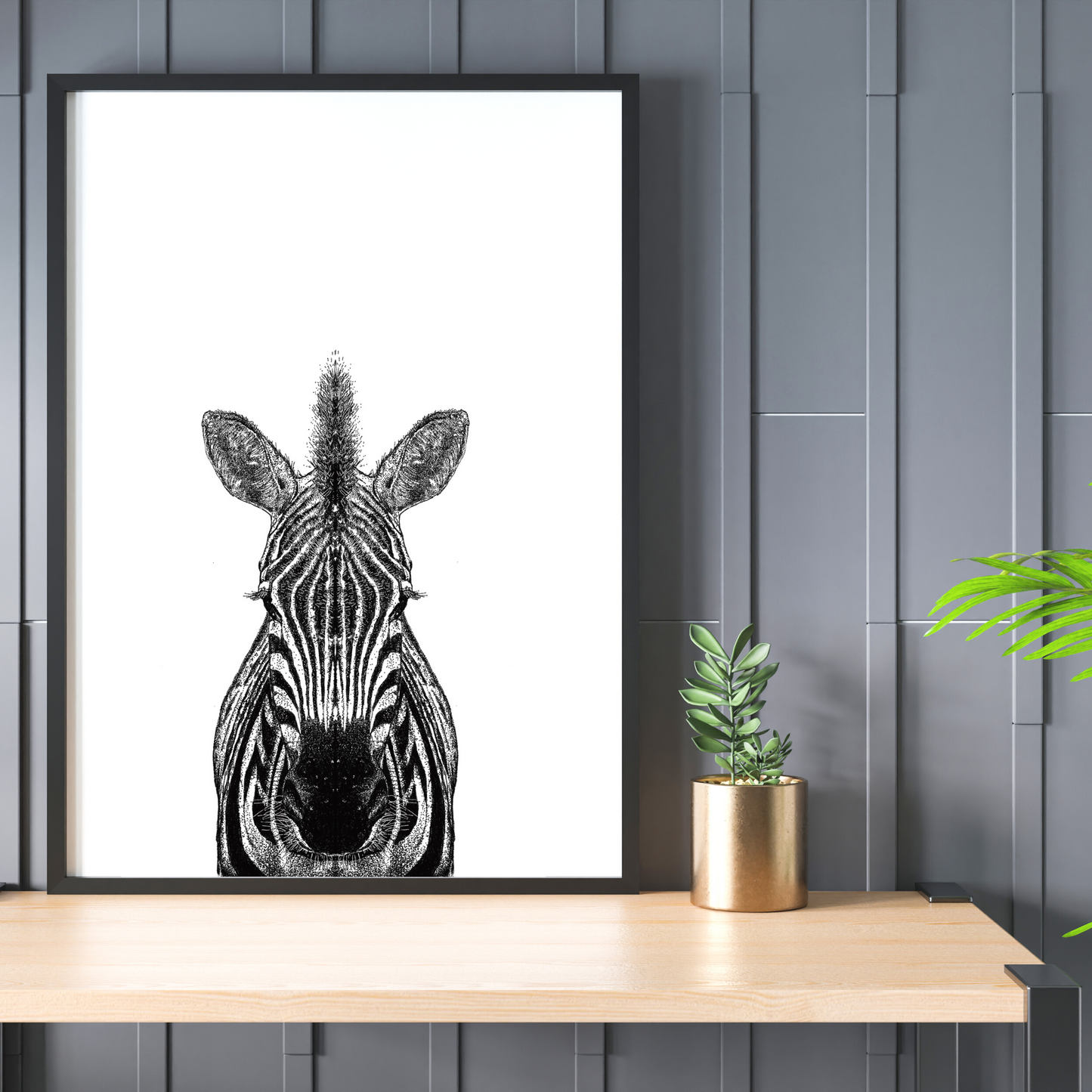 Safari Serenade: 3-Piece Art Print Set Featuring Lioness, Meerkat, Zebra, and Giraffe