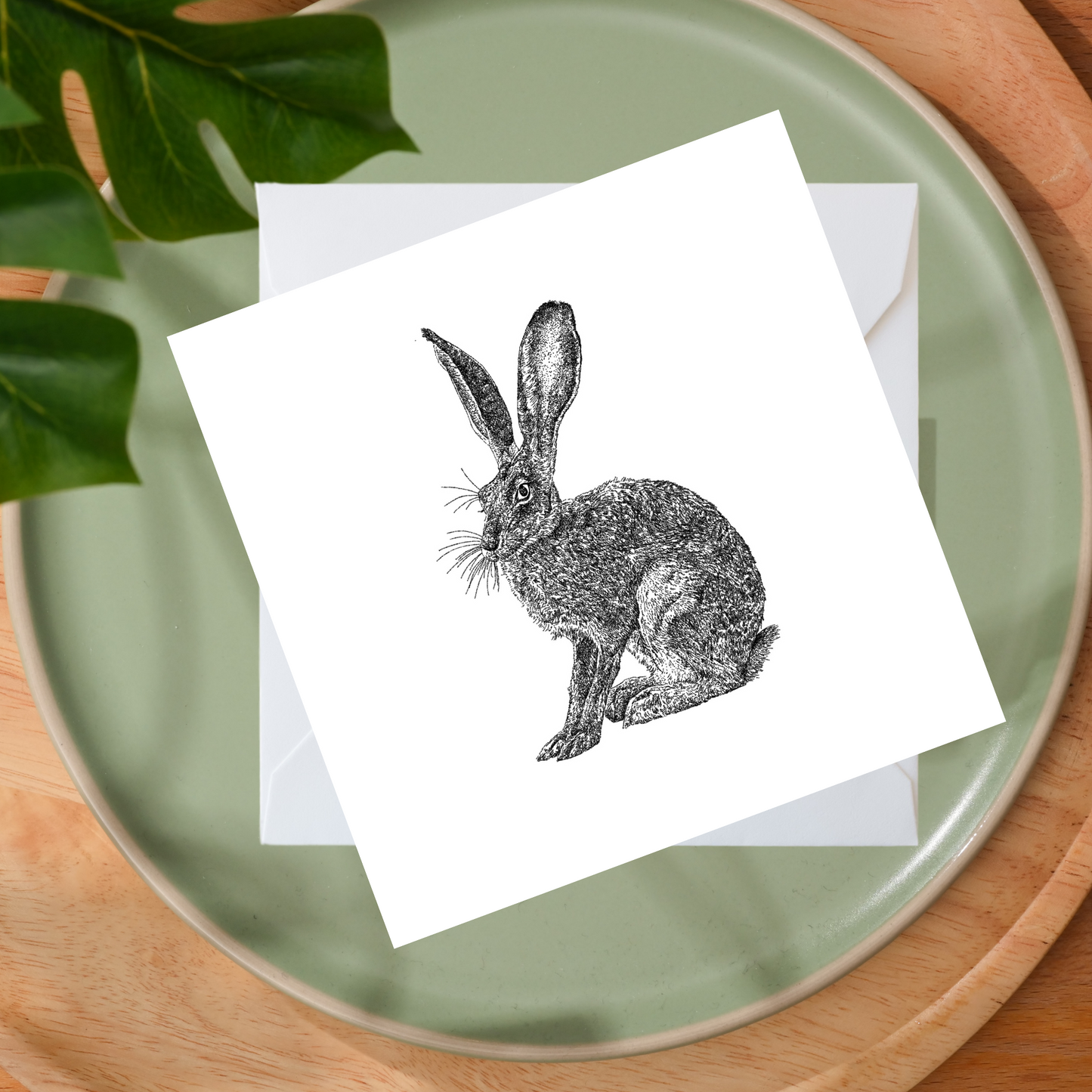 Wild Hare Greeting Card