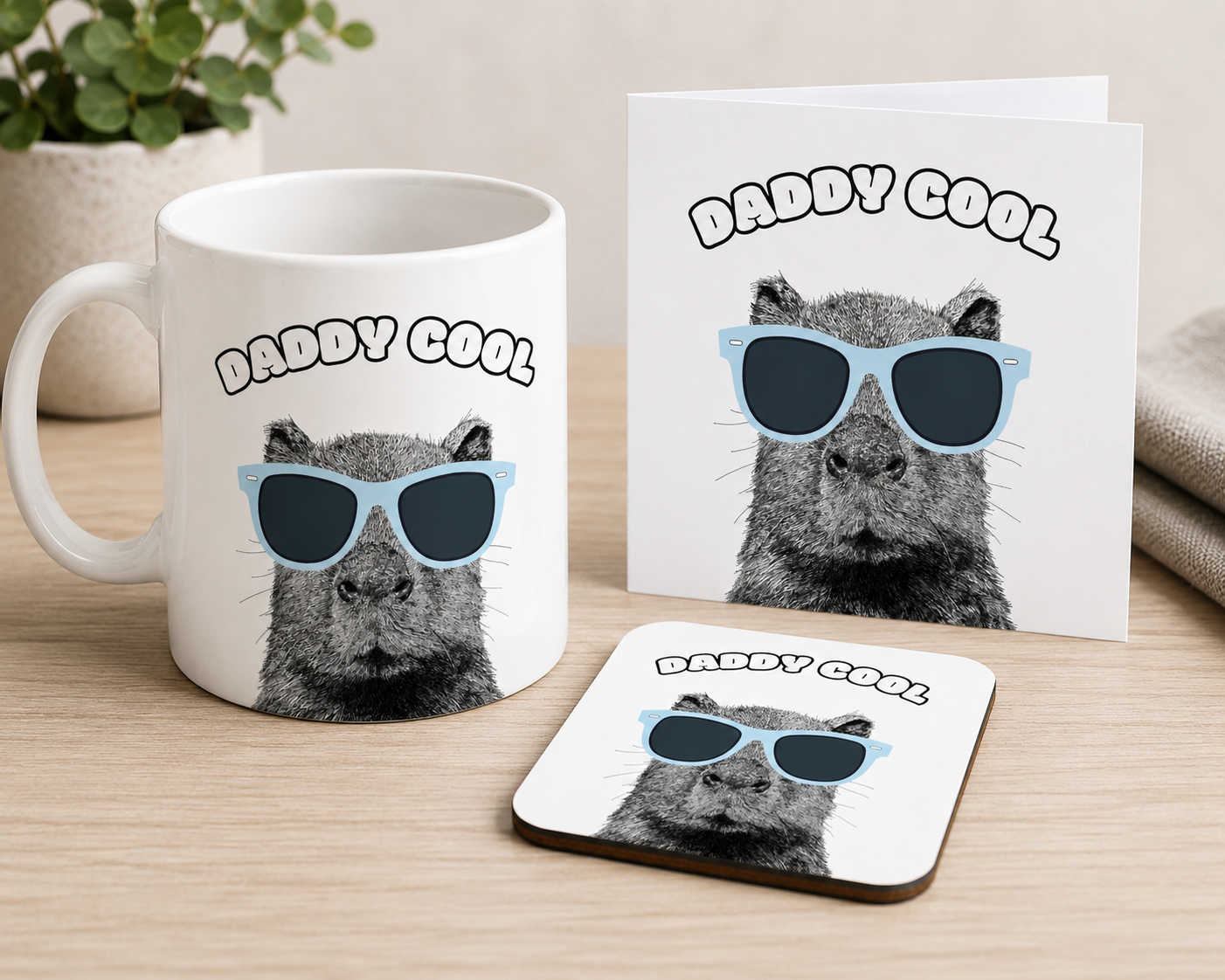 Capybara Bone China Mug Bone China Mug – Dad Gift Set
