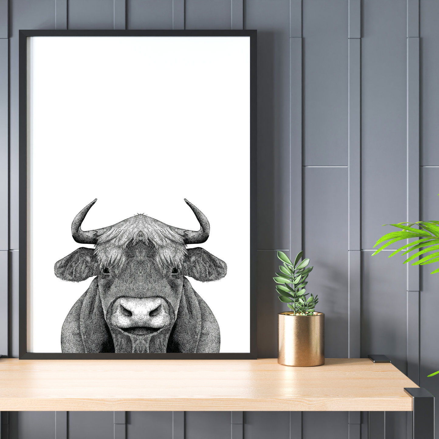Whimsical Wildlife 3-Piece Art Print Set: Cow, Puffin, and Owl