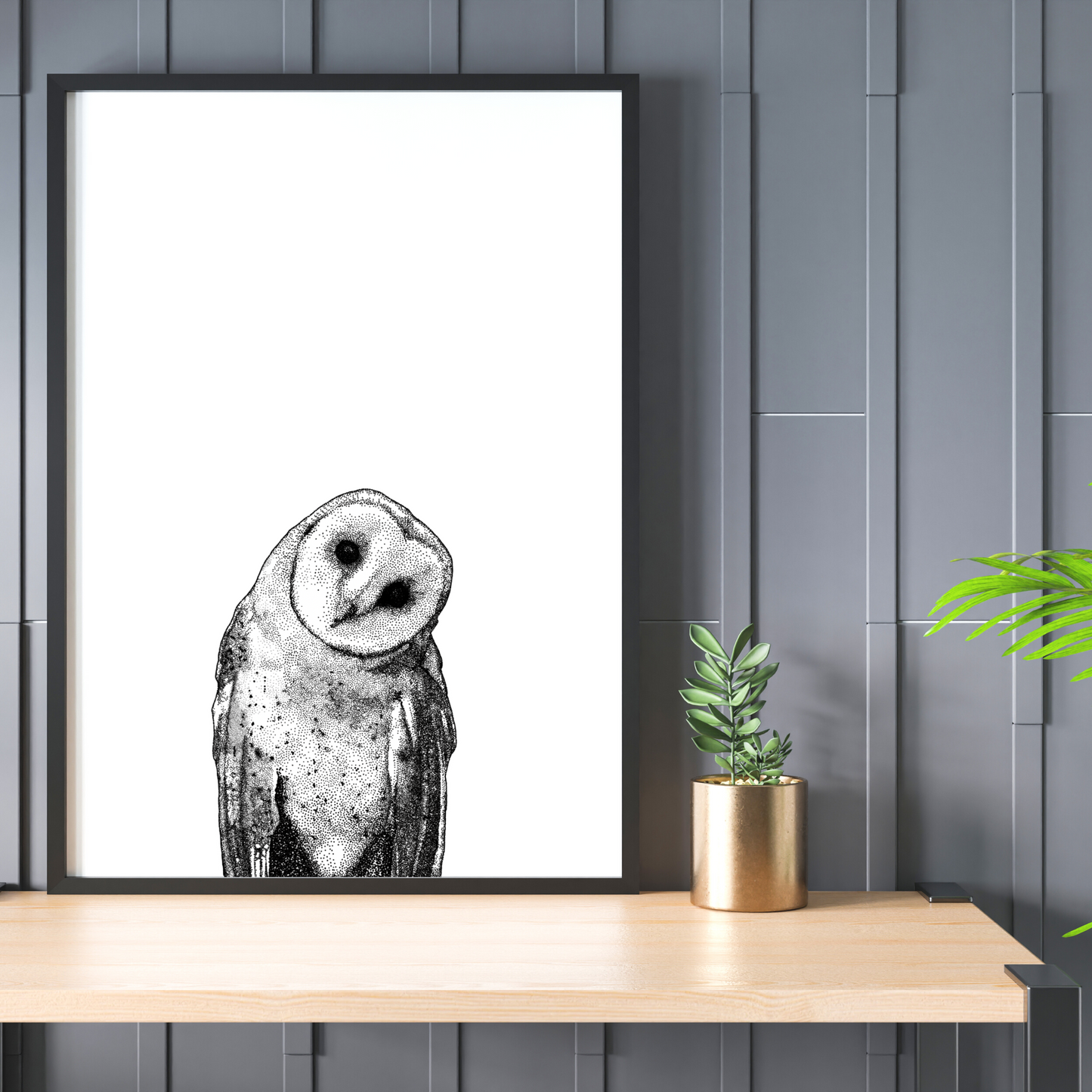 Whimsical Wildlife 3-Piece Art Print Set: Cow, Puffin, and Owl