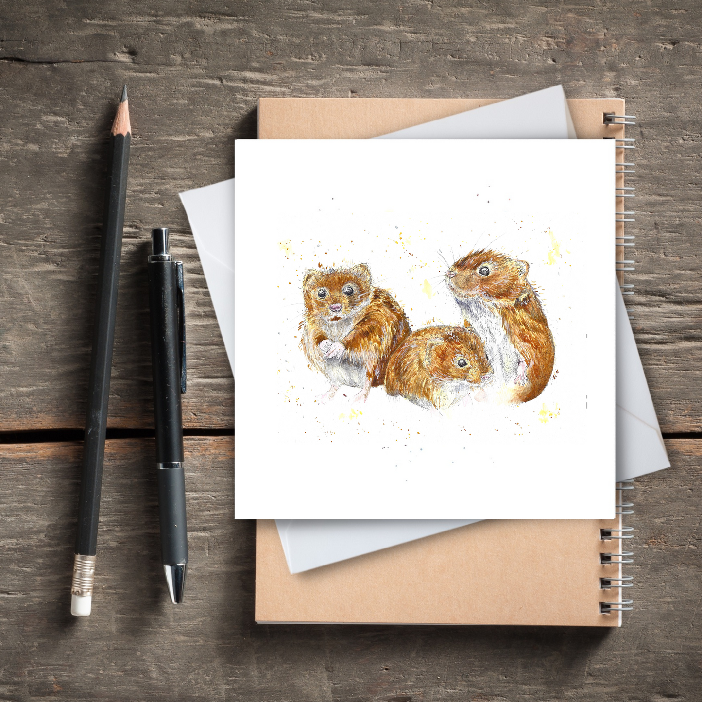 Three Blind Mice Greeting Card