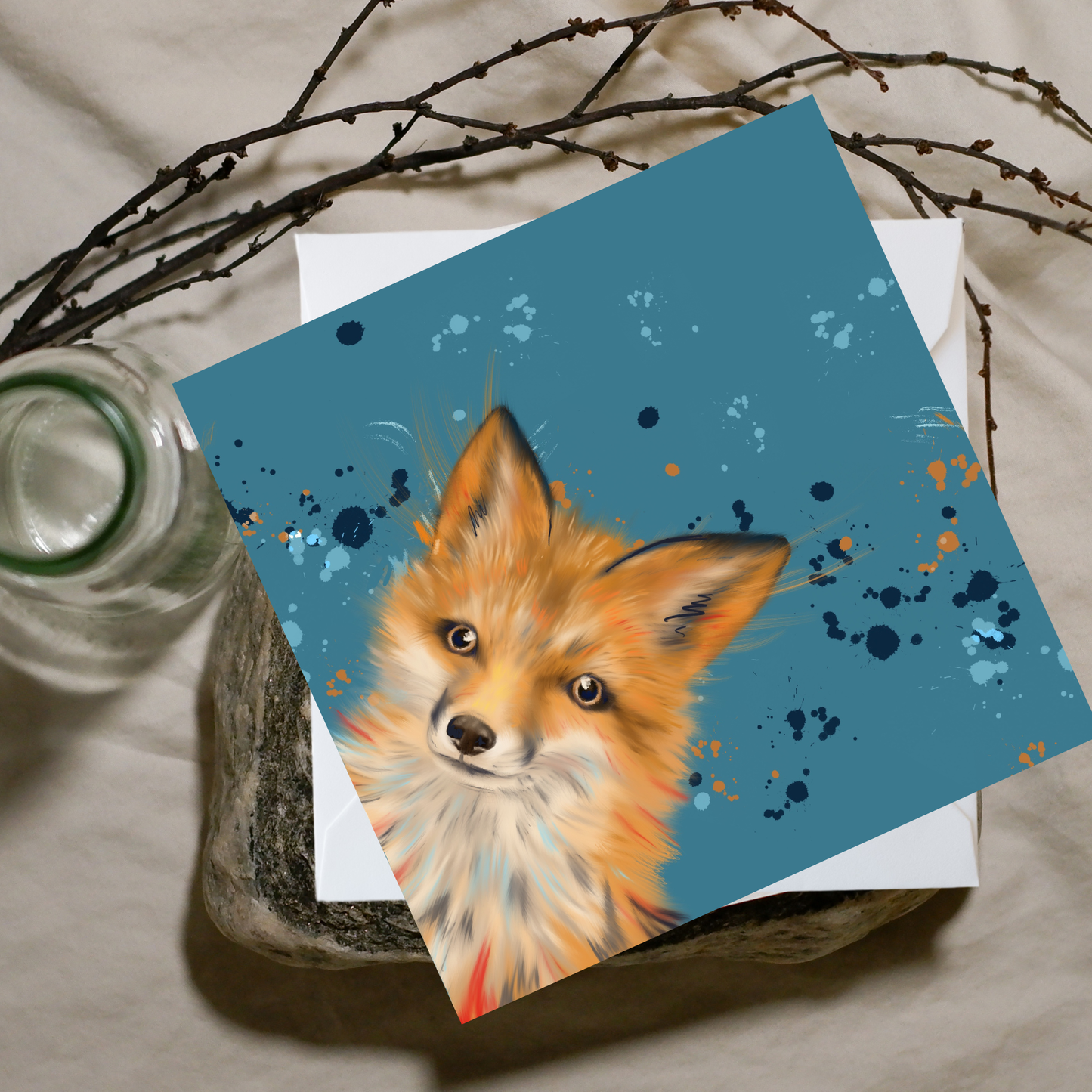Green Fox Card