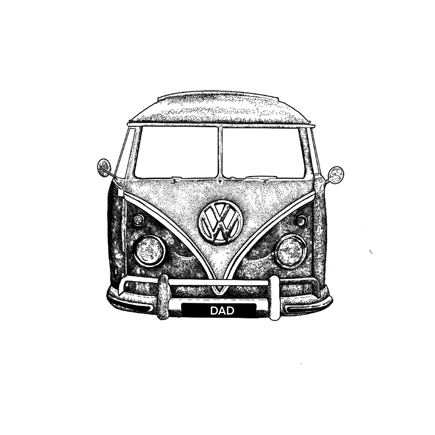 Classic Volkswagen Dad Greetings Card