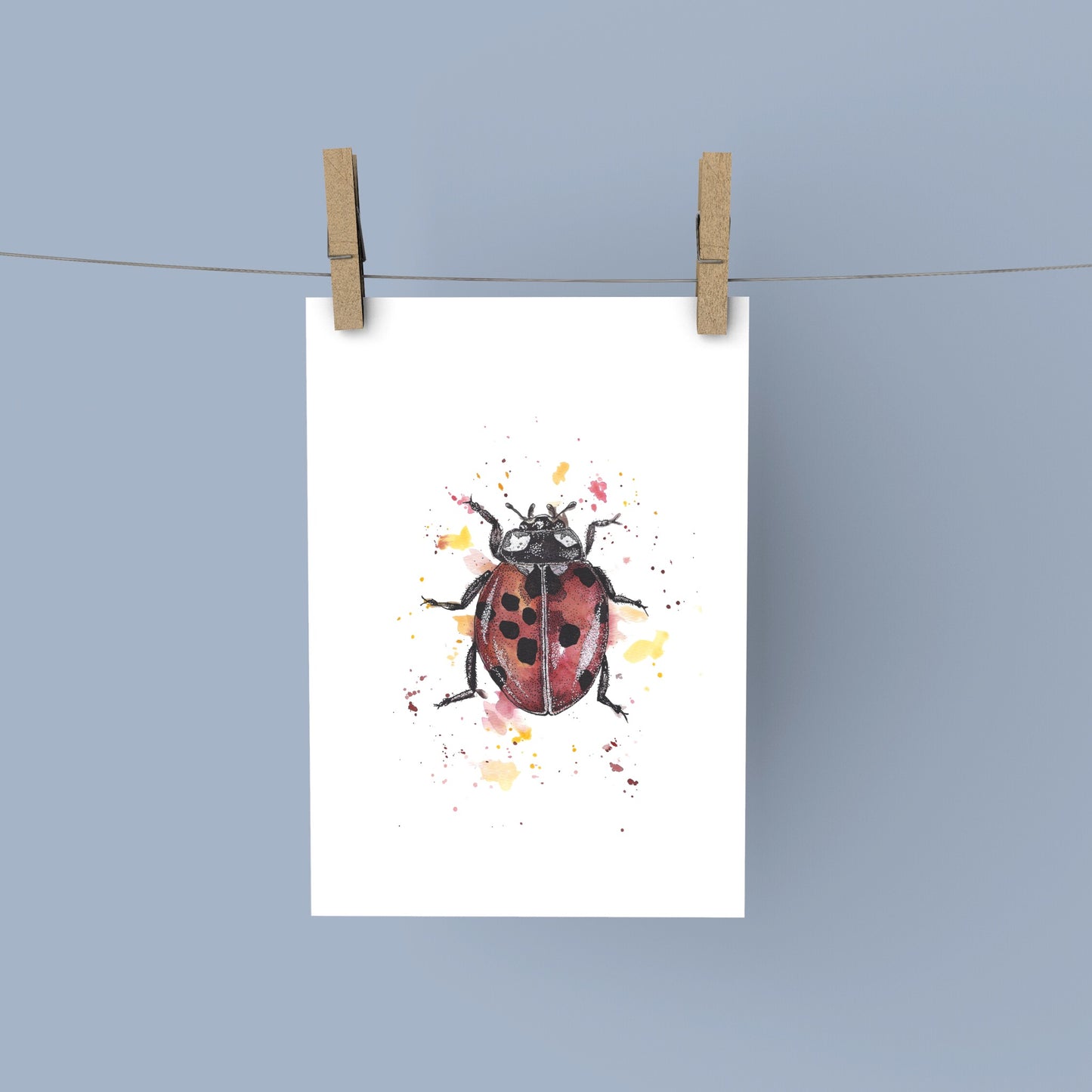 Ladybird Watercolour Print