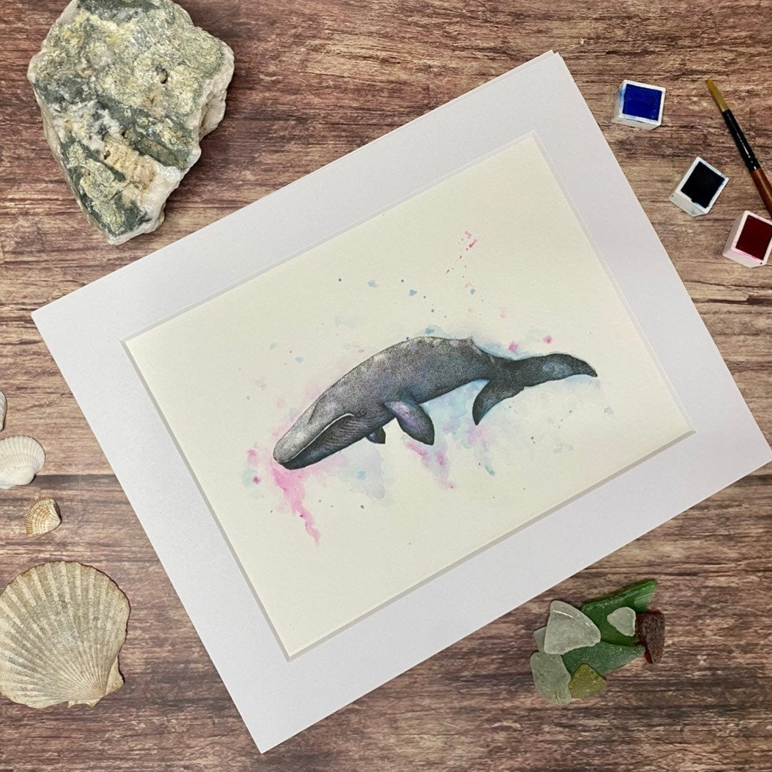 Blue Whale Original Art