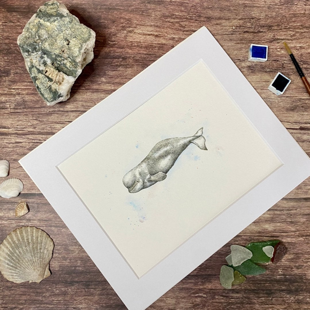 Beluga Whale Original Art
