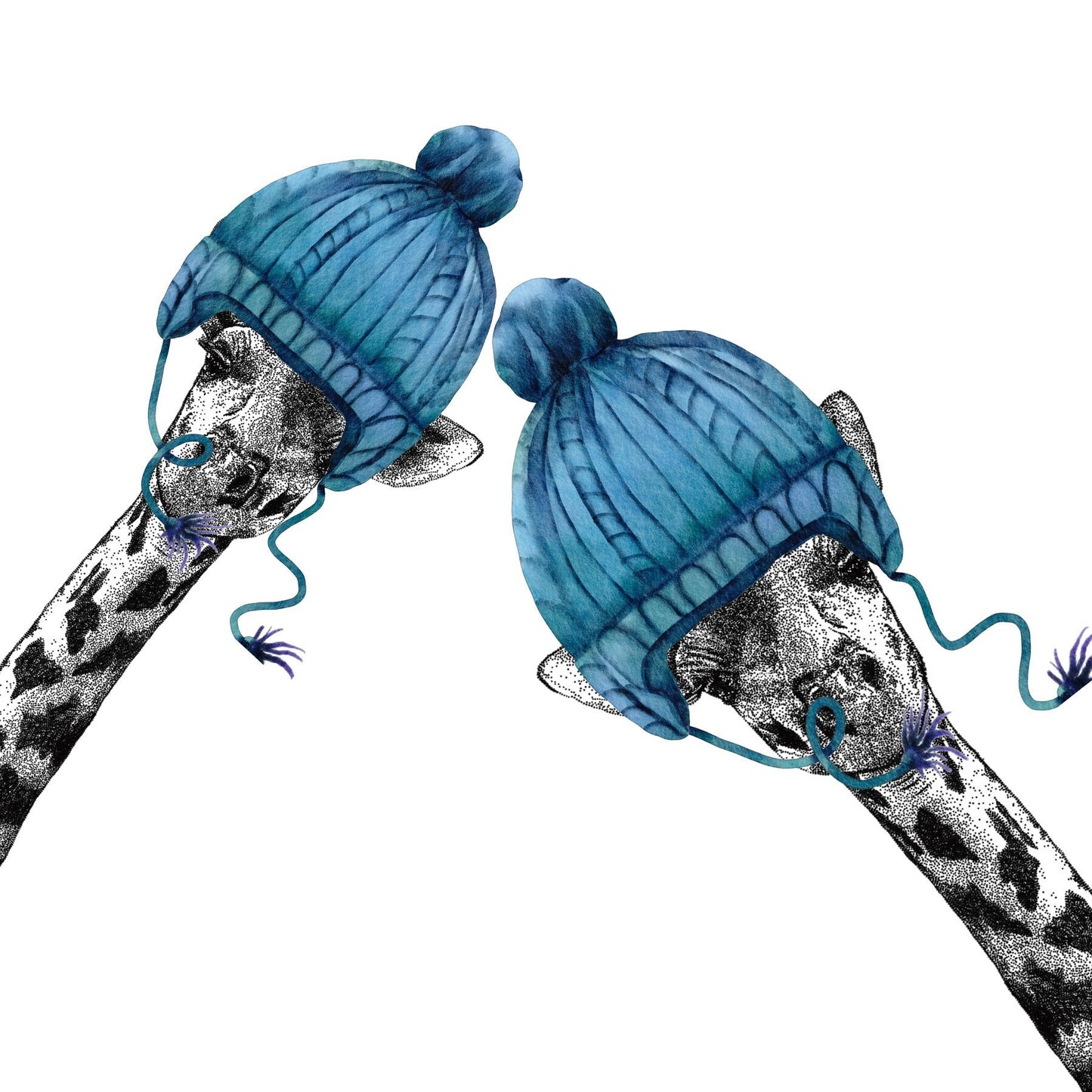 Woolly Gerry the Giraffe Greeting Card