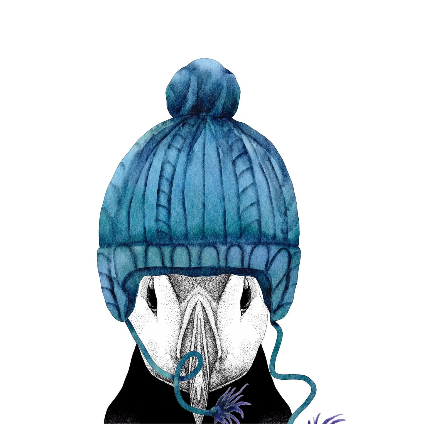 Woolly Perrin the Puffin Greeting Card