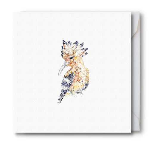 Hoopoe Watercolour Card
