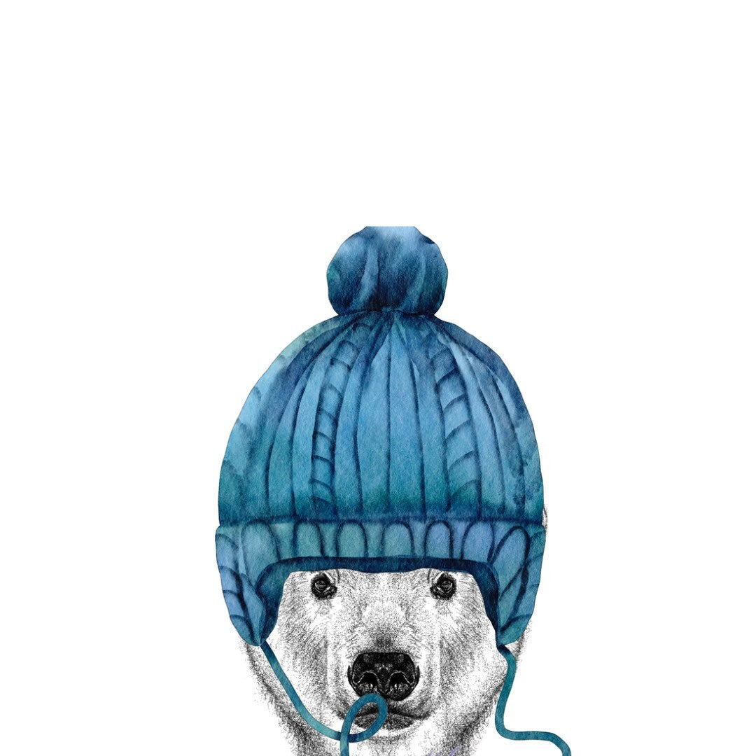 Woolly Pooky the Polar Bear Greeting Card