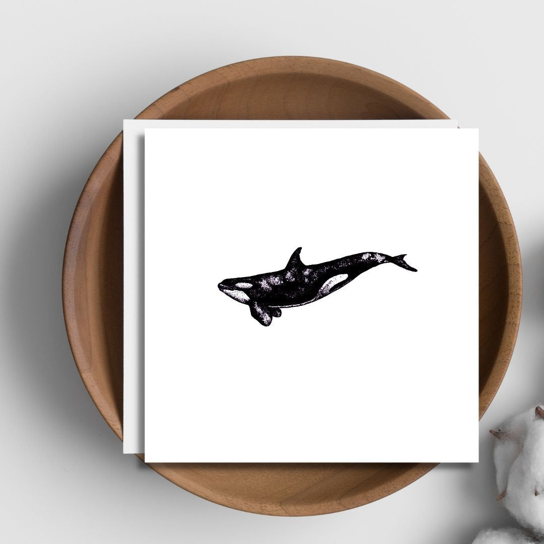 Orca Whale Card