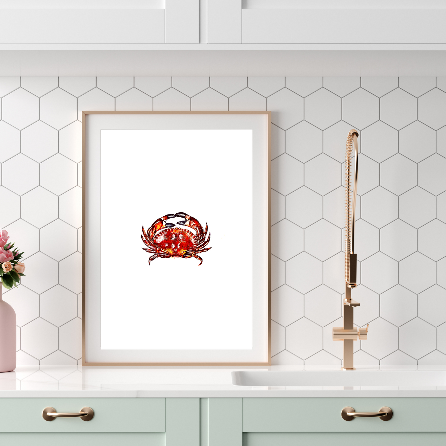 Crab Watercolour Print