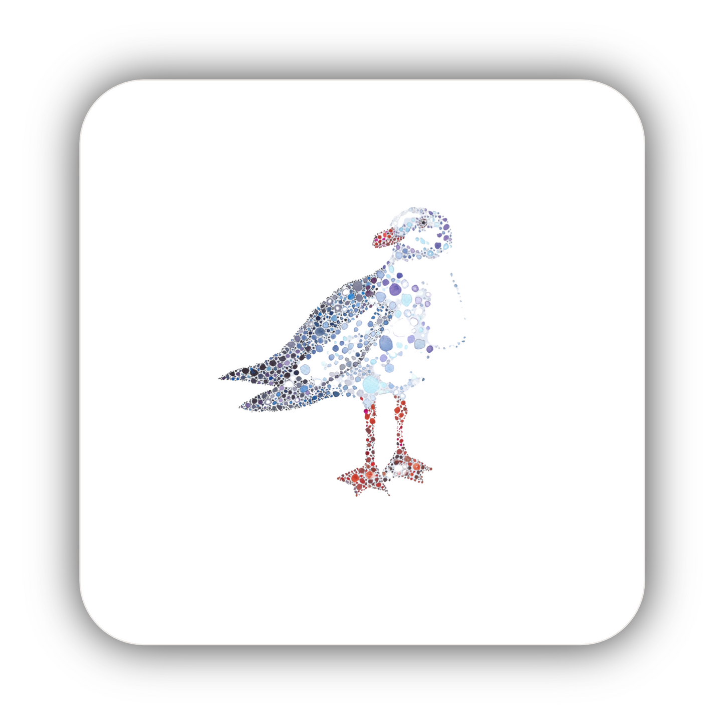 Seagull Watercolour Coaster