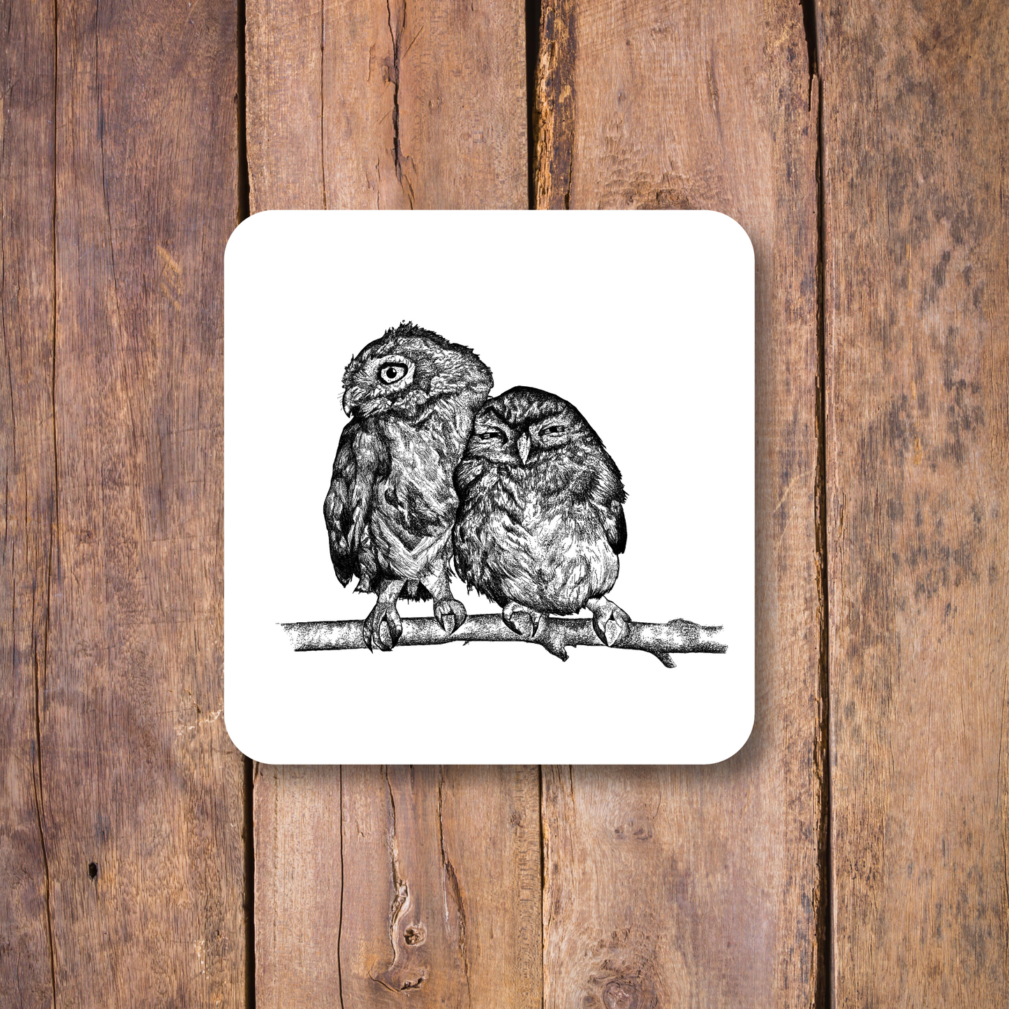 Two Owls Coaster
