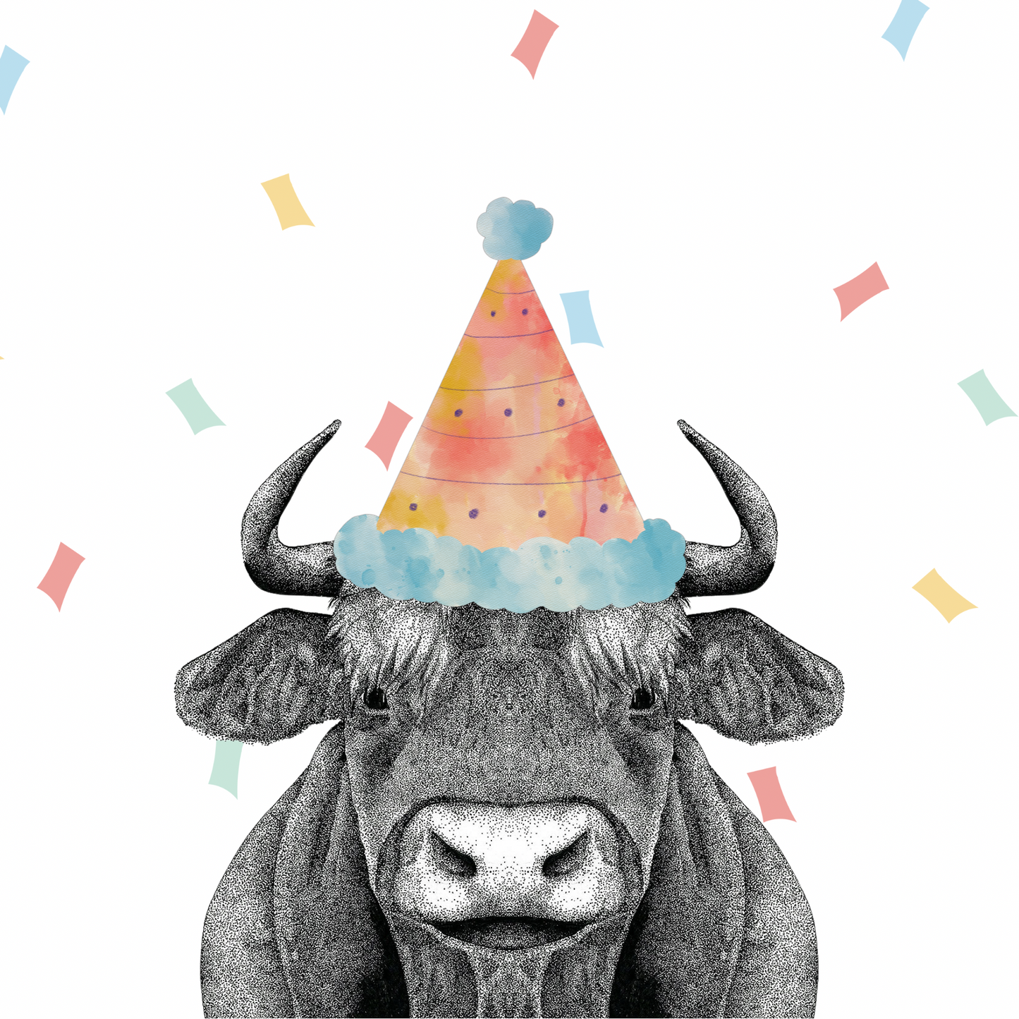 Cow Party Greeting Cards