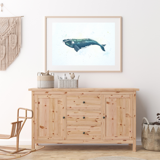 Atlantic Whale Print