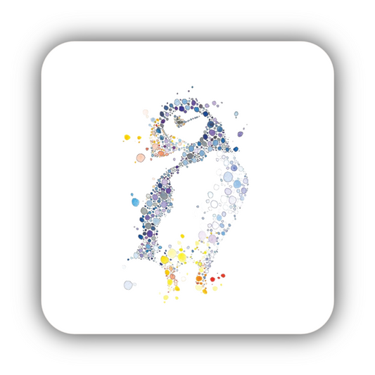 Puffin Watercolour Coaster