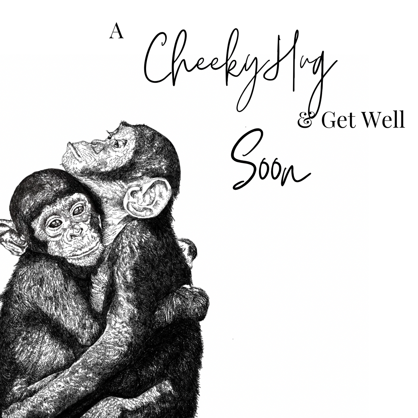 Get Well Soon, Chimp Card