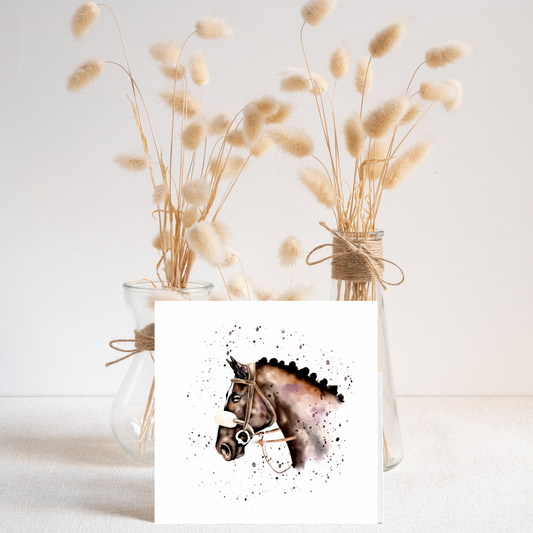 Show Horse Greeting Card