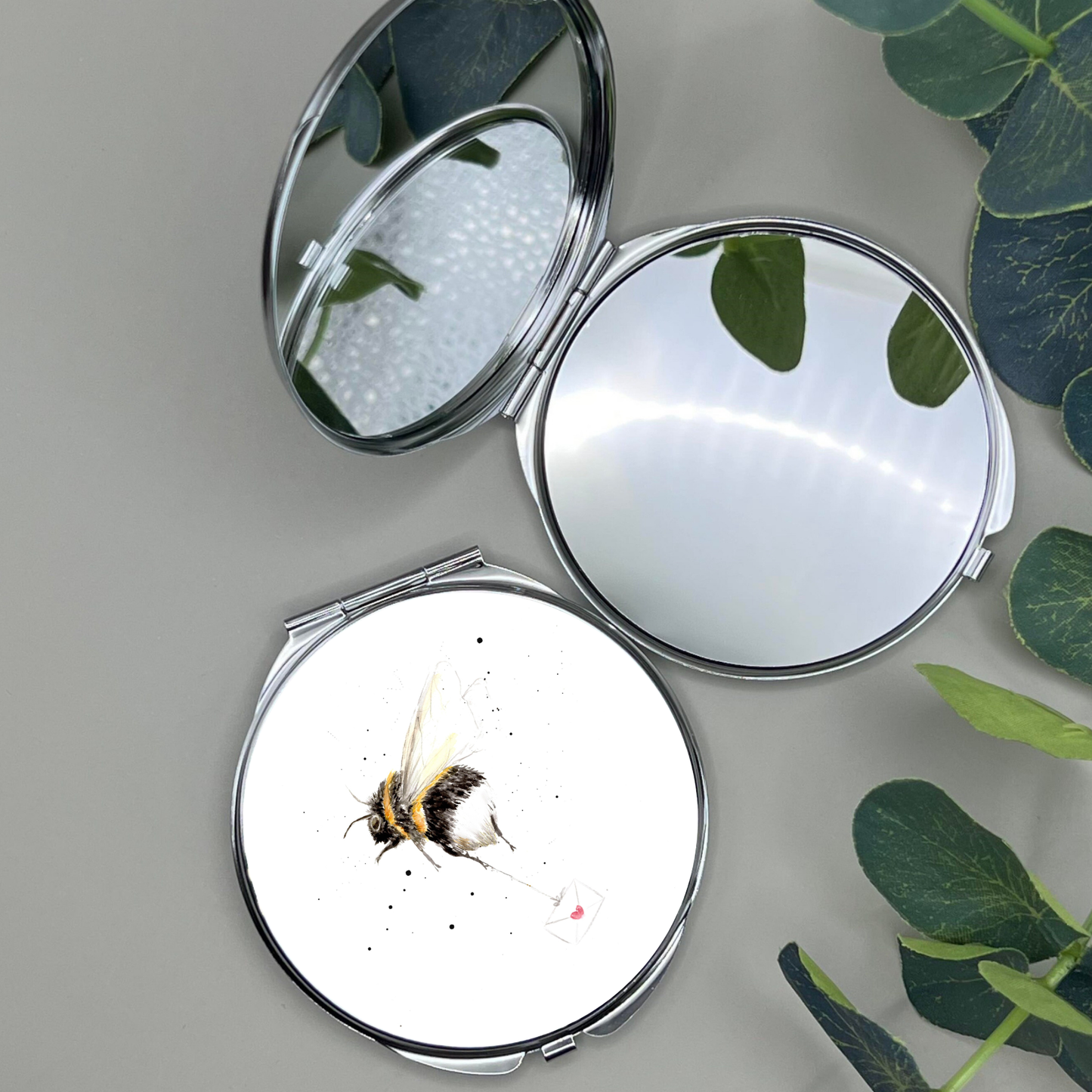 Watercolour Bee Compact Mirror