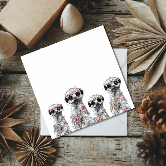 In A Tangle Meerkats Greeting Card