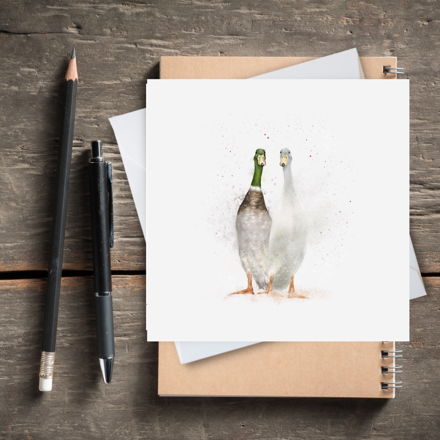 Runner Ducks Card
