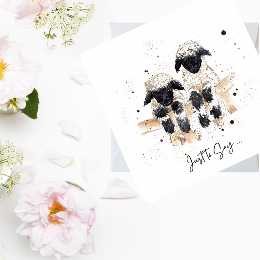 Just to Say, Sheep Card