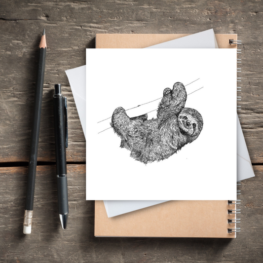 Sloth Greeting Cards