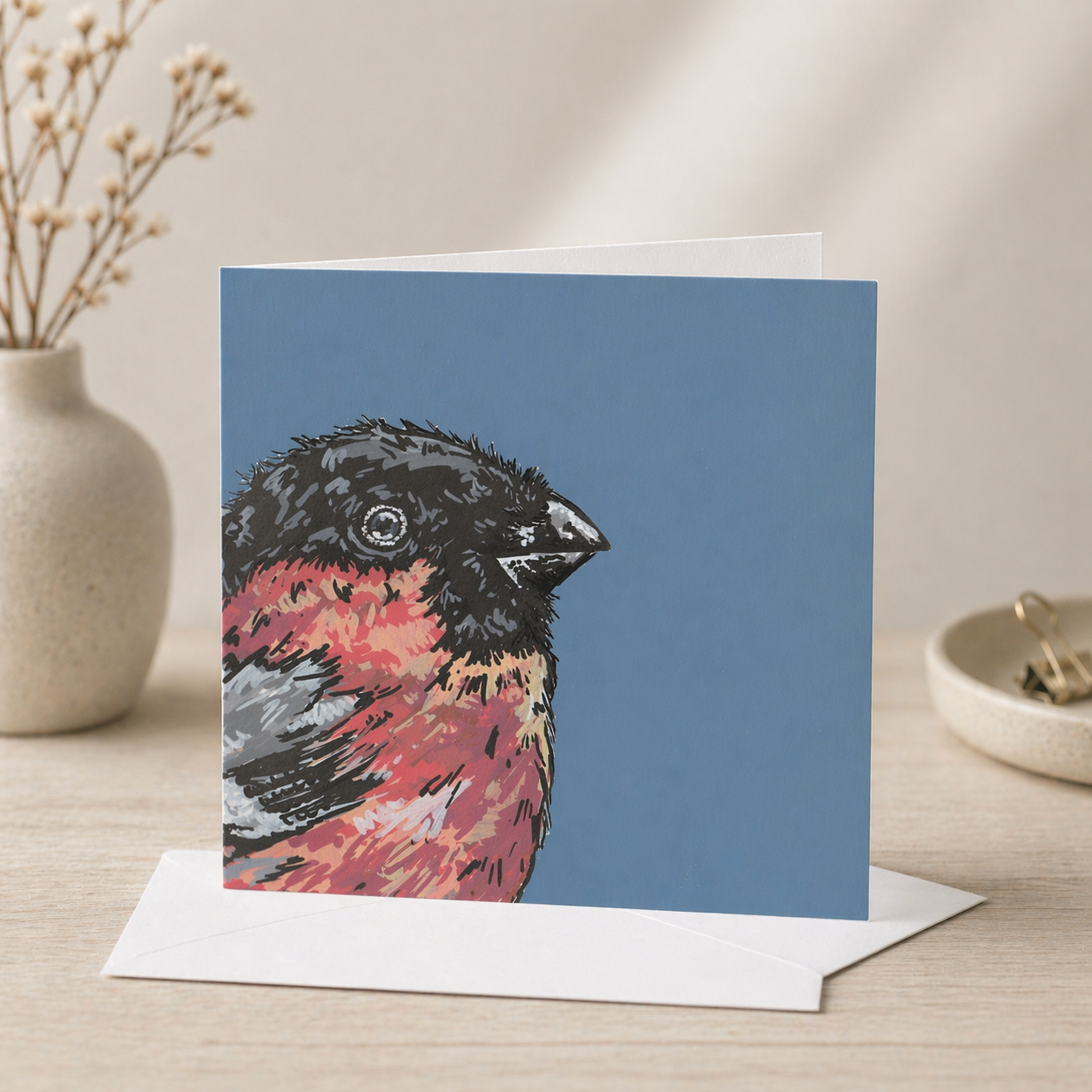 Bullfinch British Bird Card