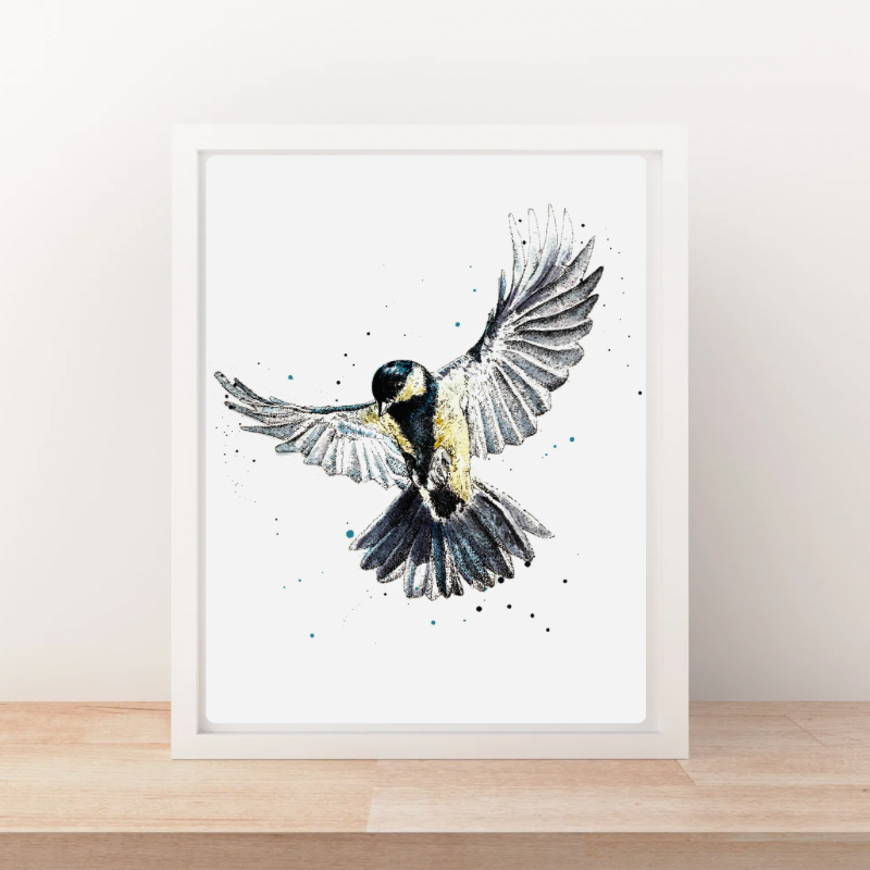 Blue Tit Rising *Limited Edition Art Print*