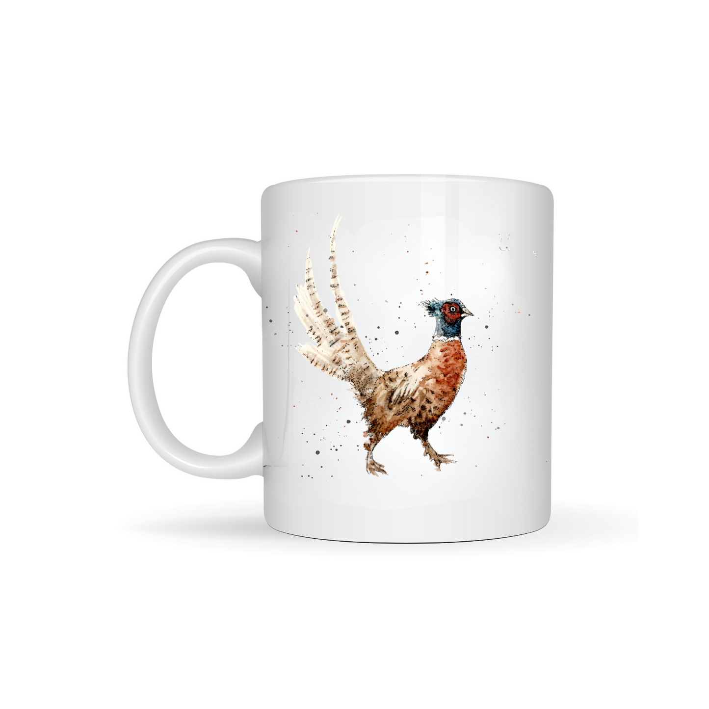 Watercolour Pheasant Bone China Mug