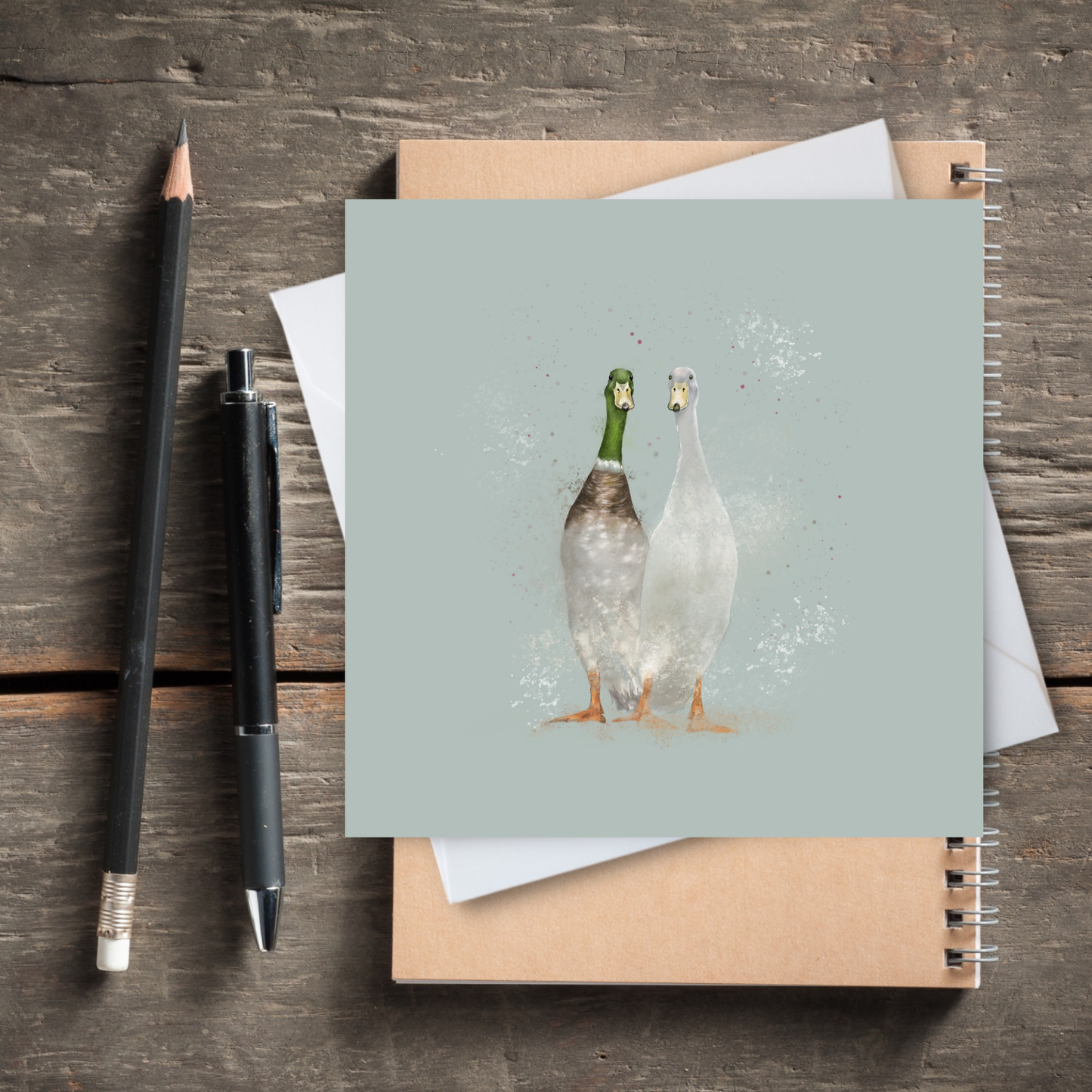 Runner Ducks Card